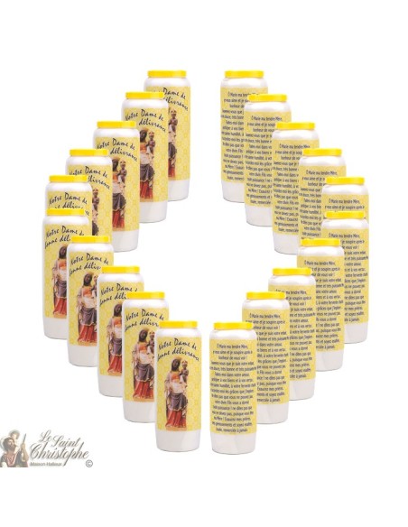 Candele Novene a Spirito Santo modello 1 - Preghiera Francese 