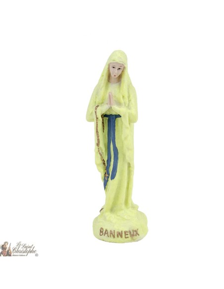Vierge de Banneux statue fluorescente 10cm