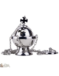 Censer attraversare supsendre metallo color argento 