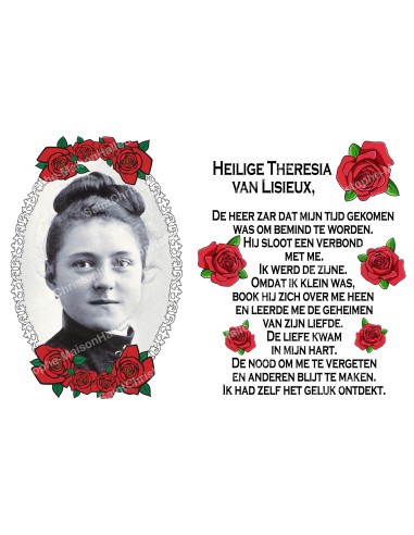 Stikers voor Kaars met gebed op duits frans - 