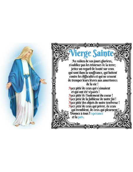 Autocollant bougie de neuvaine avec prière  - 