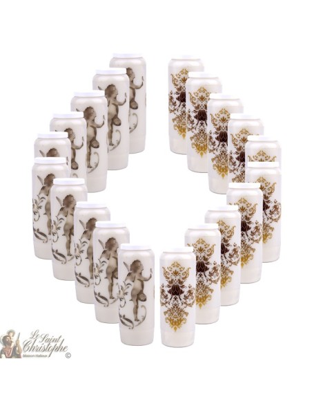  decorative candles with angel image