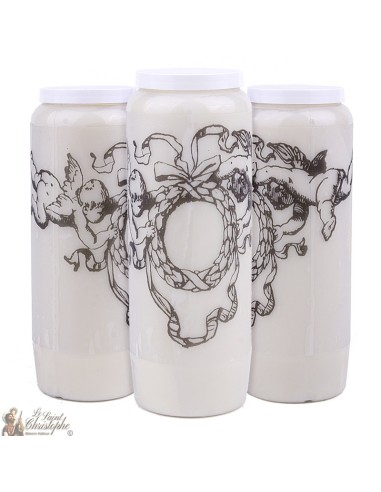  decorative candles with angel image