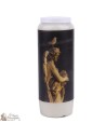 candele decorative con immagine arazzo barocco