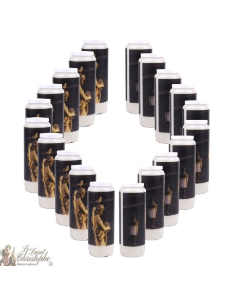  decorative candles with image Baroque tapestry