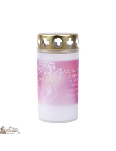 velas de exterior ángel rosado para cementerios 2