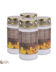 candele all'aperto angelo rosa per cimiteri - la preghiera Francese