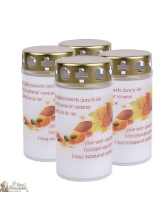 candele all'aperto angelo rosa per cimiteri - la preghiera Francese