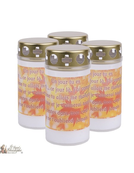 candele all'aperto cimitero - coperture - preghiera Francese