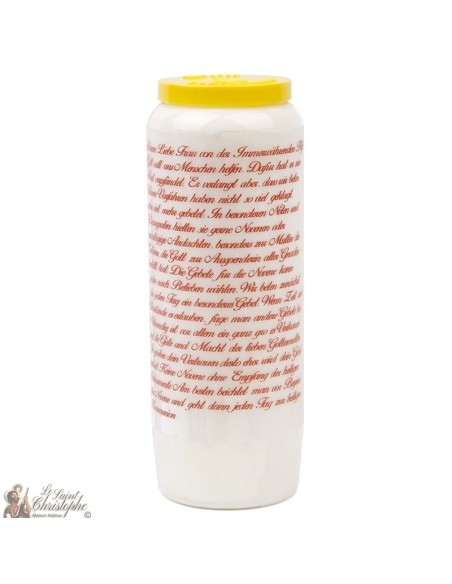 Velas Novena a  - Oración alemán-holandés-Inglés-italiano-francés