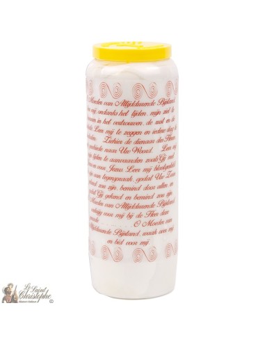 Bougies Neuvaines de notre dame du perpetuel secours   - prière allemand