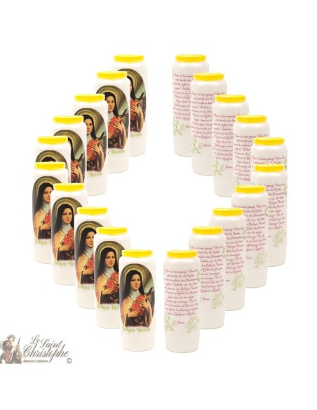 Candles Novenas to  Saint 	Theresa from lisieux –german  Prayer
