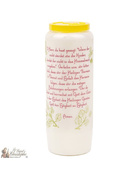 Candles Novenas to  Saint 	Theresa from lisieux –german  Prayer