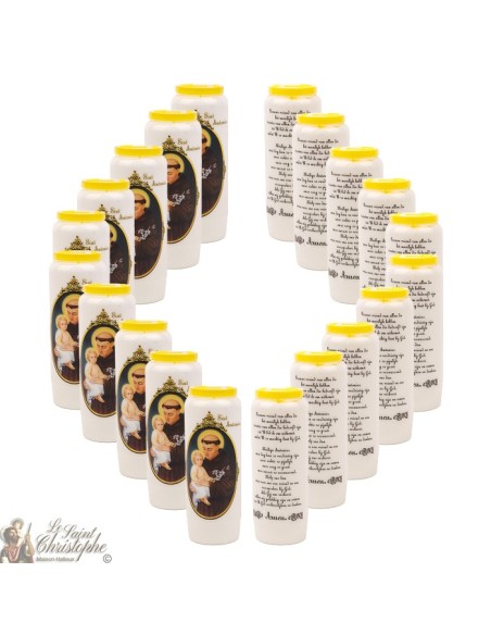 Bougies Neuvaines de  saint antoine - prière allemand