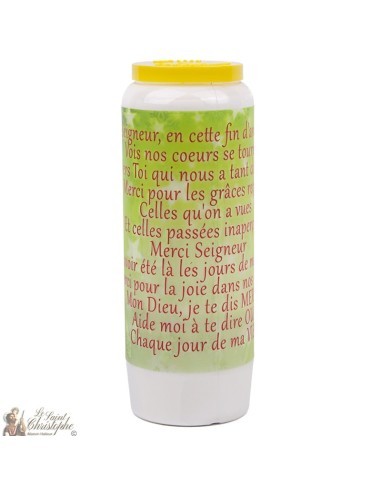 Candles Novenas of christmas model 2  – french  Prayer