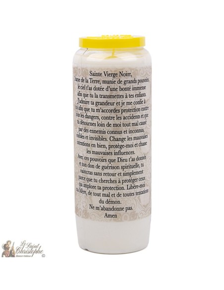 Candles Novenas to The black virgin of Częstochowa  – french  Prayer