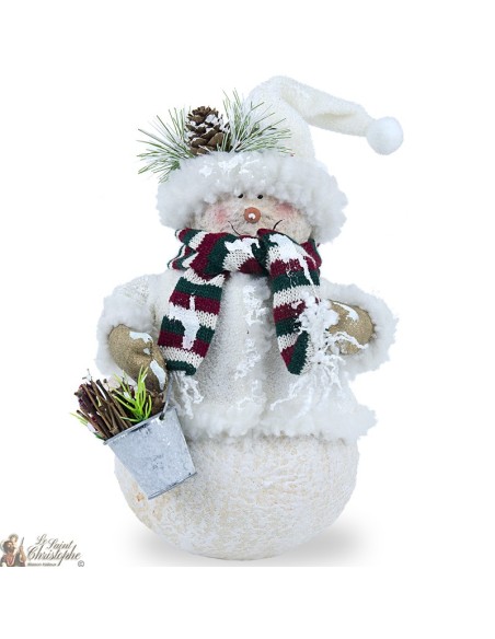 Bonhomme de neige - g - rouge