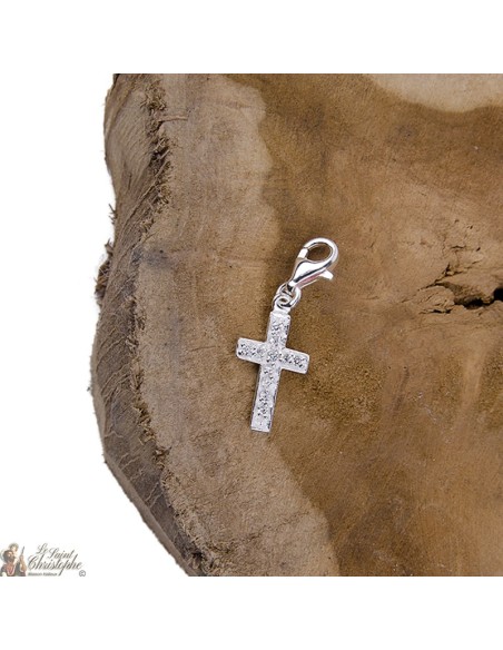 Crystal Cross -charm in 925 Silver
