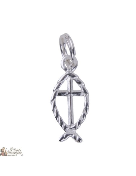 Poisson Croix - charm Argent 925