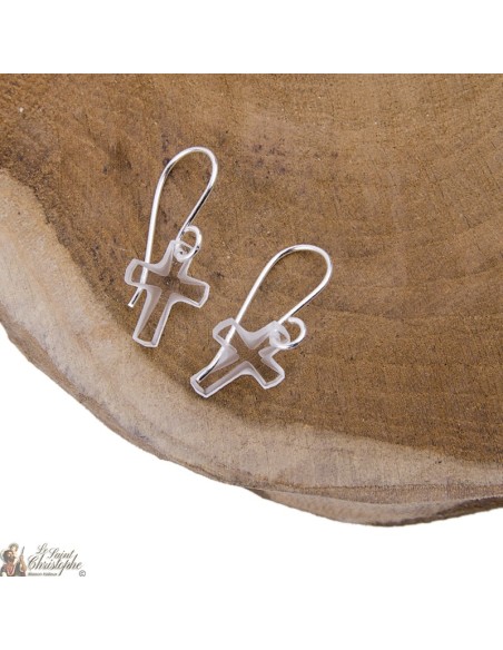 Pendientes de Swarovski de la Cruz  - Plata 925