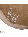 Boucles d'oreilles Croix Swarovski - Argent 925