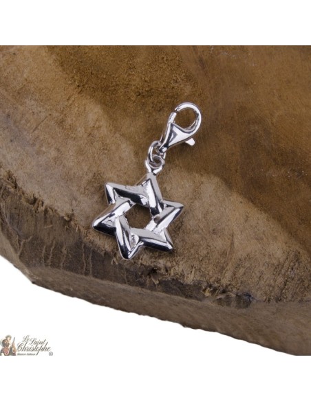 David Charm Star Pendant - Silver