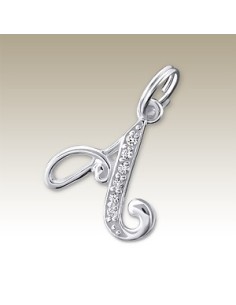 Pendentif Lettre A - Cristal 