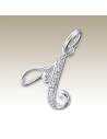 Pendentif Lettre A - Cristal 