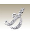 Pendentif Lettre D - Cristal 