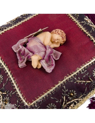 Coussin Ange endormi - 20 cm 