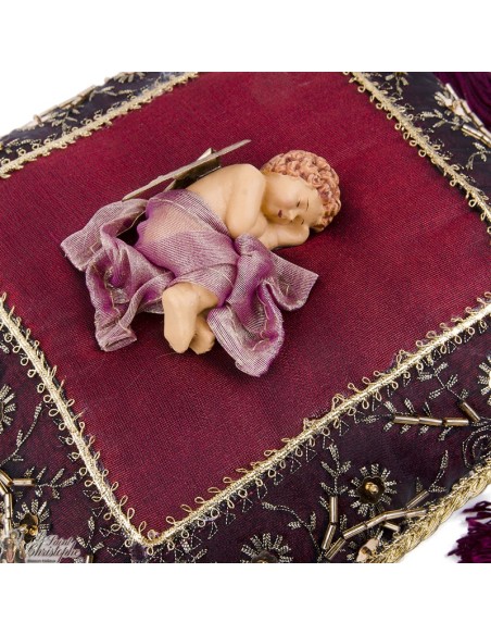 Coussin Ange endormi - 20 cm 