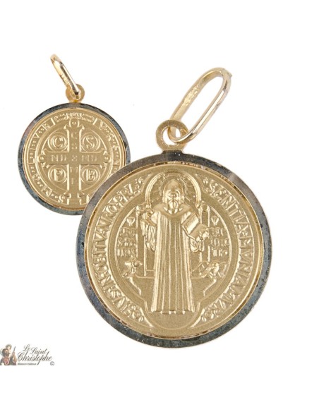 St Benedict Medal 18K Gold