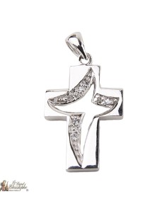 Stijlvol Kruis hanger - Zilver