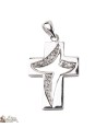 Stilvolle Kreuz Anhänger - Silber