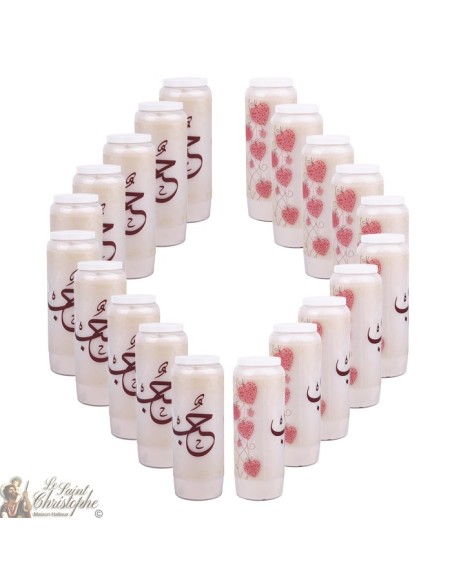 Bougies décoratives Love - arabe