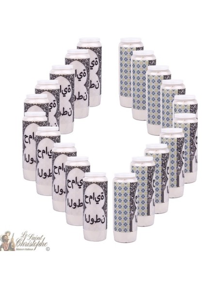 Bougies décoratives Hope - arabe