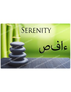 decorative sticker  - novena candle - Aum symbol