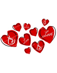 Autocollant décoratifs - bougie de neuvaine   - Amour en anglais et en arabe