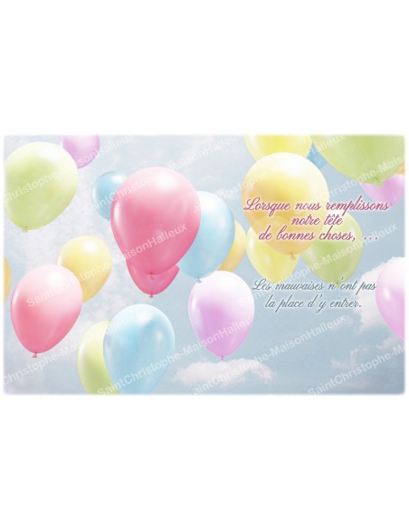 decorative sticker  for  novena candle With citation in French - watercolor