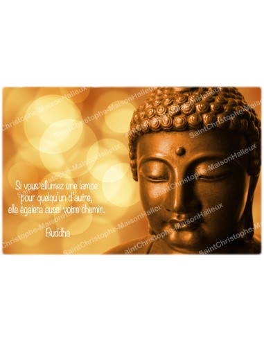 Adesivo decorativo  candela novena con la citazione in francese -  zen , felicità