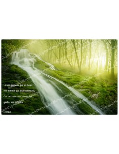 decorative sticker  for  novena candle With citation in French - happiness model 3