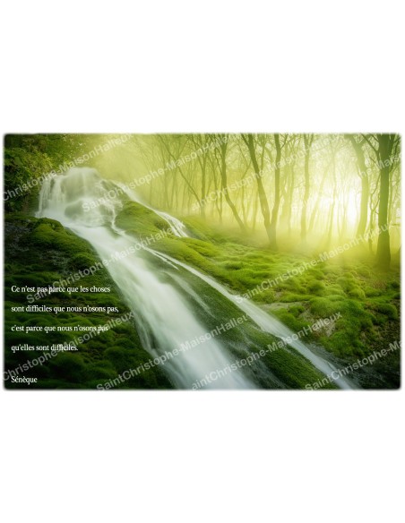 Adesivo decorativo  candela novena con la citazione in francese - felicità modello 3