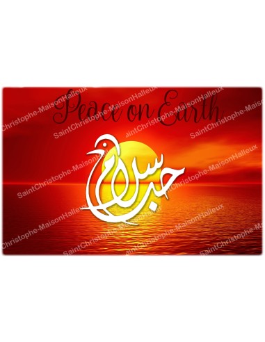 decorative sticker  - novena candle - Zen symbol