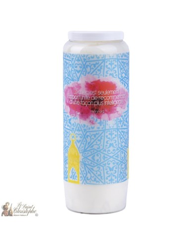 Decorative candles With french citation - oriental lantern