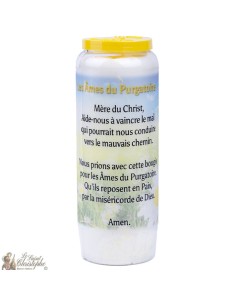 Candele Novene  per le anime del purgatorio modello 2  - Preghiera francese 2