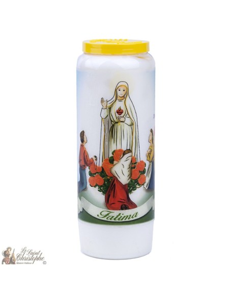 Candles Novenas to Our Lady of fatima	model 2  - german Prayer