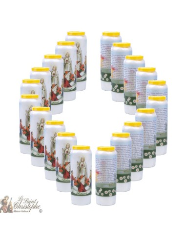 Velas Novena a Nuestra Señora Fatima modelo 2 - Oración alemán