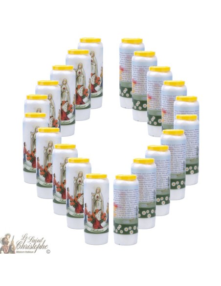 Velas Novena a Nuestra Señora Fatima modelo 2 - Oración alemán