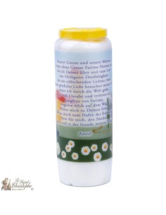 Candles Novenas to Our Lady of fatima	model 2  - german Prayer 2