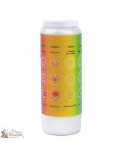 decoratieve kaarsen met een citaat in het Frans - chakra model 3